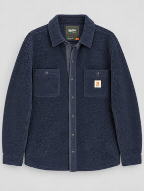 Howler Brothers Mens Allegheny Fleece Overshirt XL Dark Indigo NWT